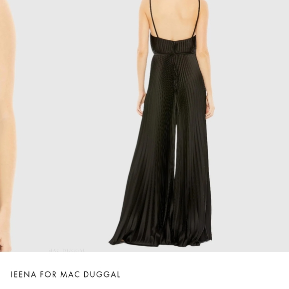Formal Pleated Wide Leg Romper - Mac Duggal - Picture 3 of 8